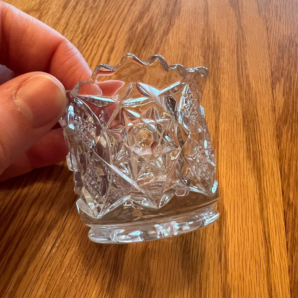 Vintage Fostoria Glass Company Toothpick Holder